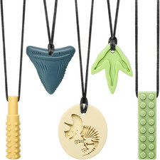 Sensory Chew Necklaces for Aggressive Chewers - Silicone Chewelry for Autism,...