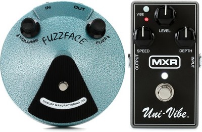 Dunlop JHF1 Jimi Hendrix Fuzz Face Pedal + MXR M68 Value Bundle