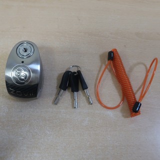 Zovii Motorcycle Motorbike Solid Alarm Disc Lock ZD10 Brushed Metal