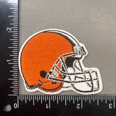 #ad CLEVELAND BROWNS IRON ON EMBROIDERED PATCH $3.99