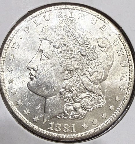 1881 Morgan Silver Dollar Lot Uncirculated US $1 Coins