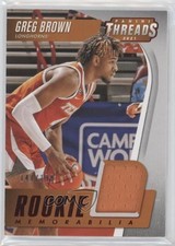 2021 Chronicles Draft Picks Threads Rookie Memorabilia Red Greg Brown III 0lt3