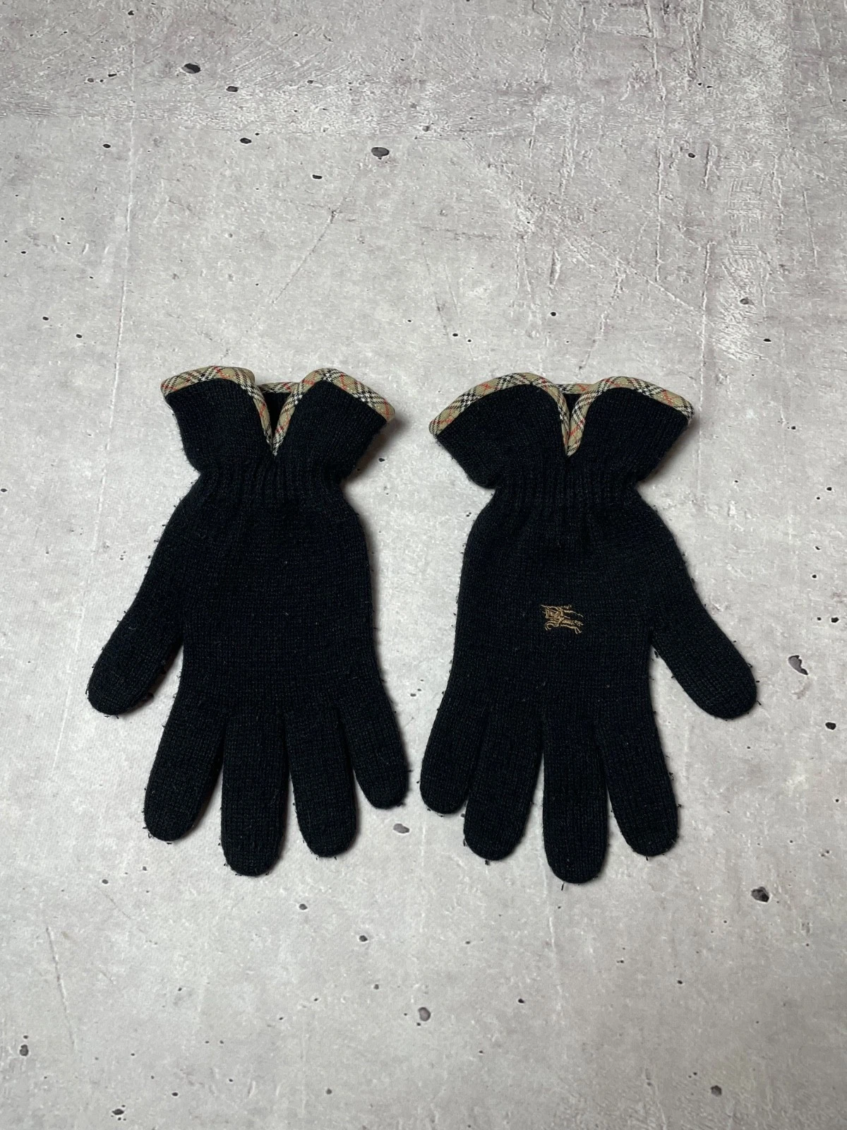 Burberry Logo Cashmere Blend Vintage Gloves BNWT+gift Bag Unisex M/L RRP 250