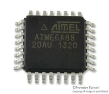 2pc MICROCHIP ATMEGA88-20AUR 8 Bit MCU