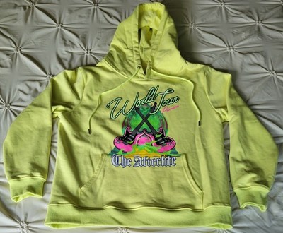 WORLD TOUR THE AFTERLIFE YELLOW DRAWSTRING HOODIE UNISEX SIZE LARGE