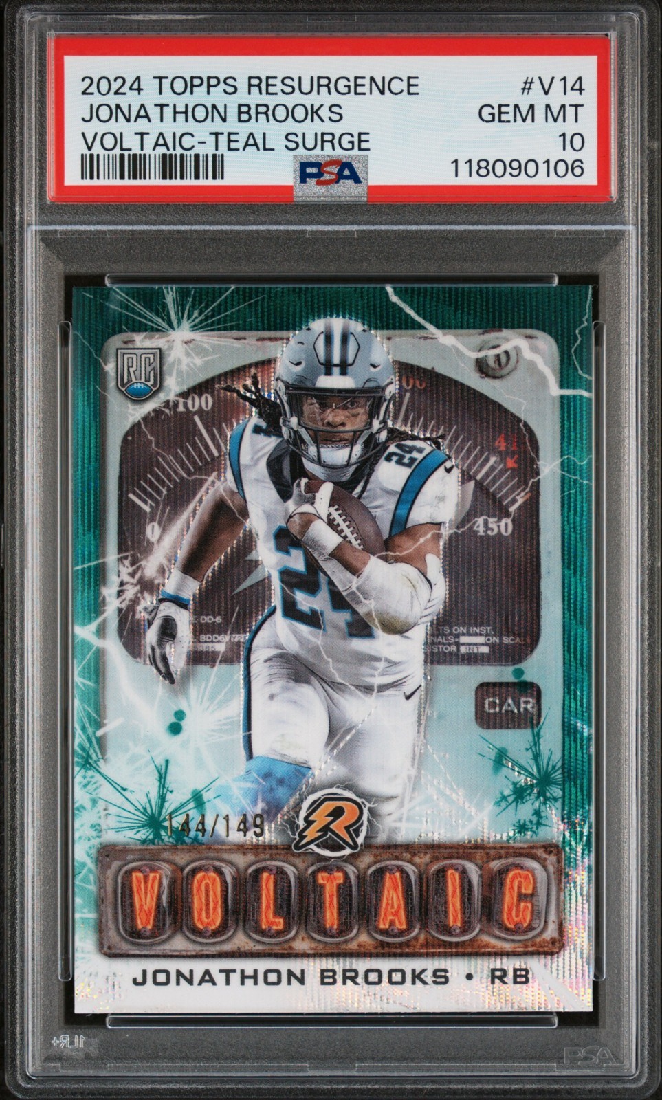 Jonathon Brooks Topps Resurgence Voltaic #V14 Teal Surge