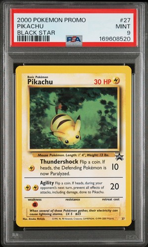 Pikachu graded PSA 9 for sale on eBay