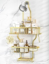 Never Rust Shower Caddy Hanging Organizer Aluminum Over-the-Showerhead Rack