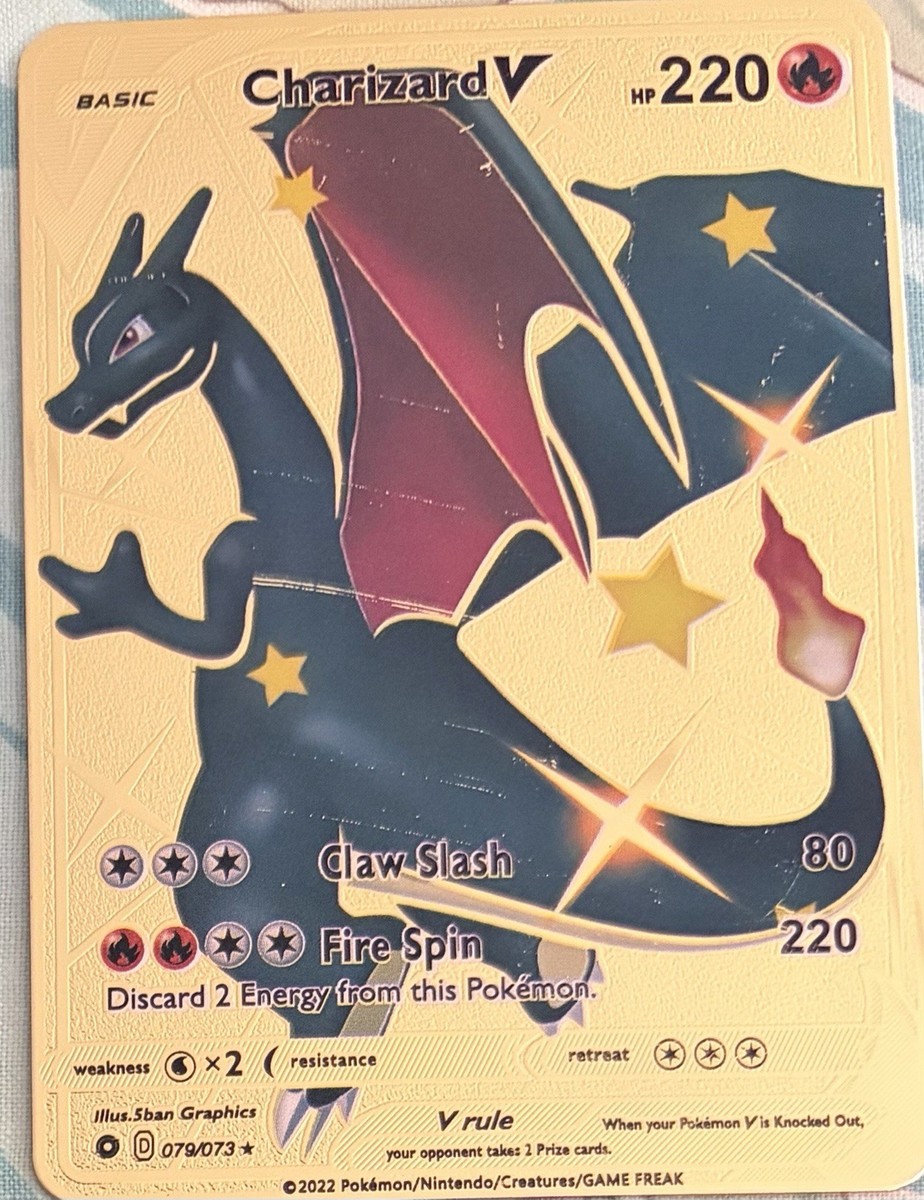 Pokemon Champion's Path Charizard V 079/073* Souvenir Card | eBay
