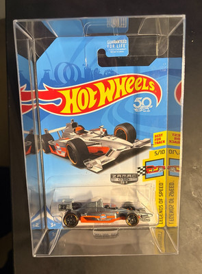 Indy 500 Oval #5 ZAMAC 2017 Hot Wheels Legends of Speed Gulf w/ GuardTech Protec