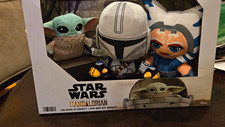 Disney Star Wars Mandalorian Plush Set Grogu, Mando Ahsoka Small 2020
