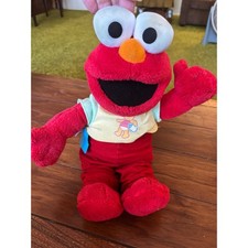Sesame Street Potty Time Elmo Talking Plush Toy Red Monster Interactive Works