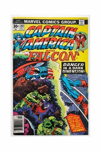 VINTAGE Captain America #202 (Oct 1976 Marvel Bronze Age & Falcon VG/FN)