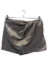 ZARA Gonna da tennis Donna Pantalone corto Taglia IT 44 argento stile casual