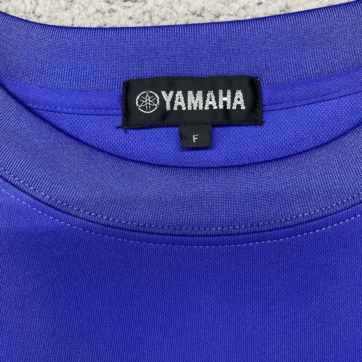 Yamaha Shirt Adult F Blue White Racing Motocross Dirt Bike Blue