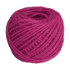164 Feet Natural Jute Twine 3mm Twine String Color Jute Rope, Rose Red