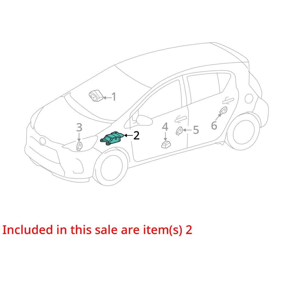 2014 Toyota Prius Airbag Air Bag Control Module OEM LKQ - Image 4 of 4