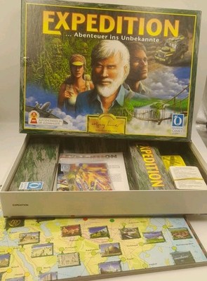 Expedition Abenteuer ins Unbekannte Brettspiel Queen Games 1995 komplett