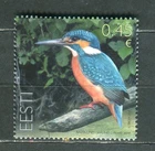 EST_566- 2014 Estonia Bird of the year Kingfisher FAUNA birds USED