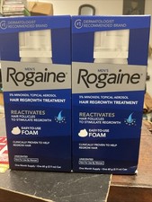 MEN  S ROGAINE 5 EXTRA STRENGTH 1-MONTH AEROSOL 2.11oz Can LOT OF 2 
