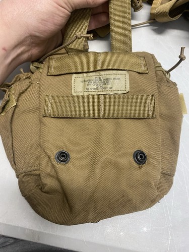 USMC Molle 2 1 Quart Canteen General Purpose Pouch Coyote Brown Salty Dirty - 第 6/17 張圖片