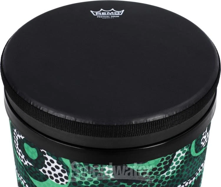 Remo Festival Tubano - 10" verde tribal Foto 4 de 4