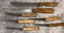 Lot of 7 Lifetime Cutlery Old Homestead Japan Stainless Steel Kitchen Knives