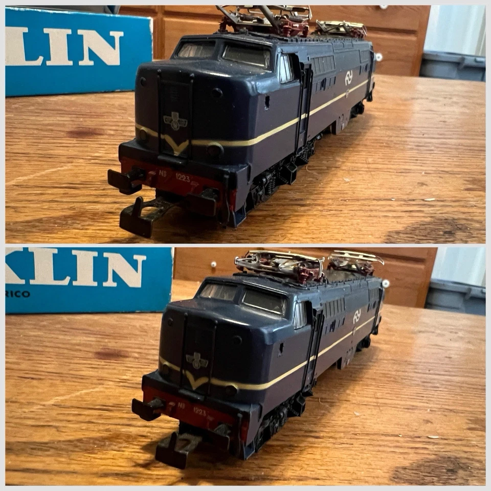 Märklin 3051 HO Electric Locomotive Royal Dutch Blue wBox - Image 4 of 4