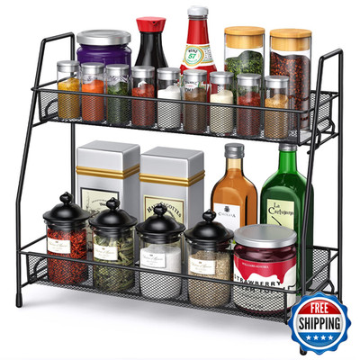 Spispi Spice Rack Organizer For Cabinet Bathroom Organizer Countertop Bathroom
