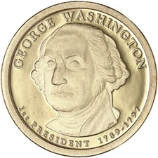 2007 S Presidential Dollar George Washington Gem DCam Proof See Pics X604