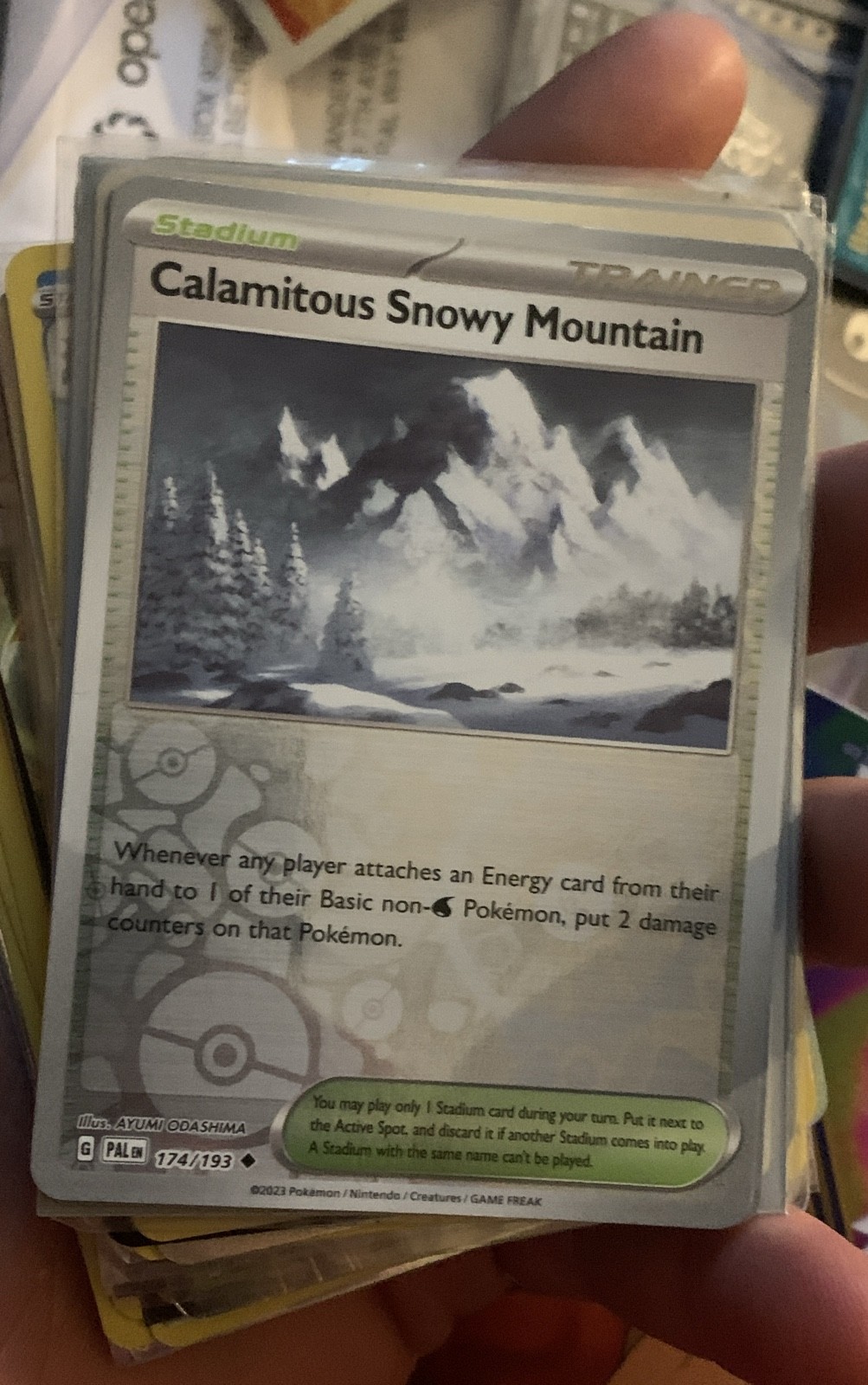 Calamitous Snowy Mountain 174/193 Sv02: Paldea Evolved Reverse Holo