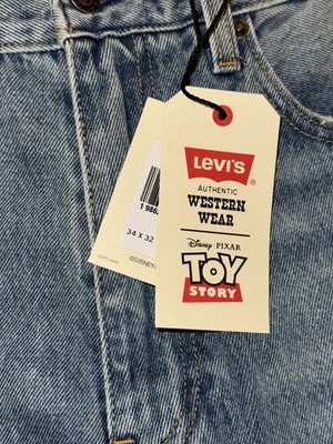 Levi's X Toy Story Men's Loose Jeans Denim Size 34 X 32 Bullseye
