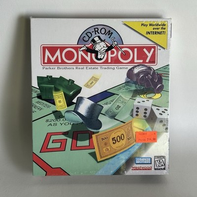 PC Big Box - Monopoly Vintage 1995 CD-ROM Parker Brothers Westwood Studios