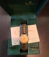 Reliance by Croton Watch - Quartz - gold plated stainless womens watch - in box