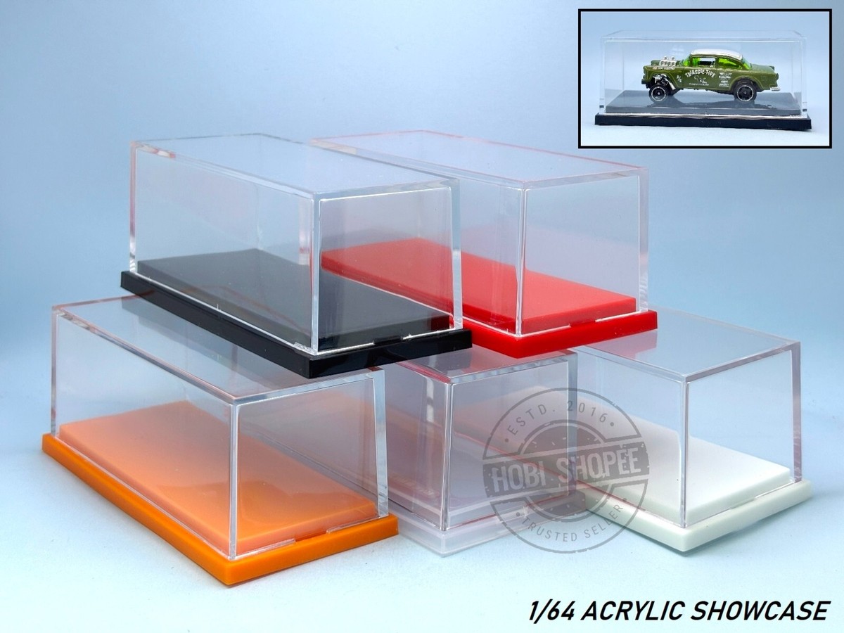 Acrylic Display Showcase 1/64 Diecast Toy Cars Hotwheels MiniGT