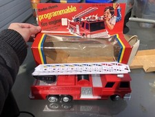 Vintage Battery Operated Programmable Fire Engine Radio Shack  box tandy tested
