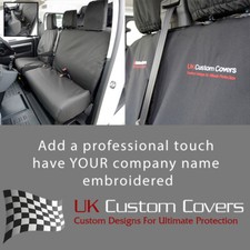 Peugeot Expert 2016 Onwards Tailored Front Seat Covers Inc Embroidery 367 Bem