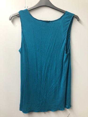 Cable & Gauge Turquoise Sleeveless Top Size Large - Picture 2 of 5
