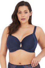 78 Elomi EL4383 Charley Full Figure Spacer Underwire T-Shirt Bra, Size US 34L