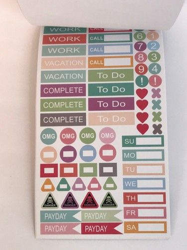New! 2 Planner Stickers Book Sets Pretty Llama & Unicorn Kitty Space 570 Pieces - Picture 11 of 12