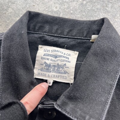 Levi's Made & Crafted Denim Pleated Big E Chore Jacket Mens