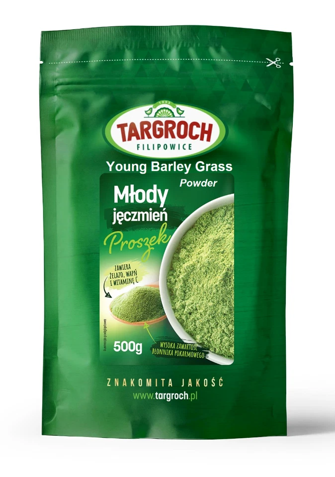 Young Barley Grass Powder 250g 500g 750g Młody zielony jęczmień