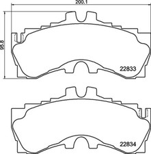 BREMBO P 83 180 Brake Pad Set, disc brake for LEXUS