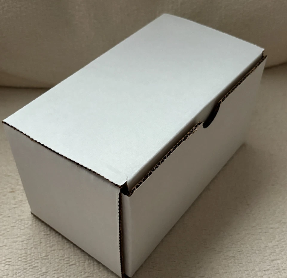 10-pack White Corrugated Shipping Boxes (7.75" x 4.25" x 4.25") Heavy Duty - Image 4 of 4