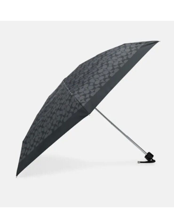 【国内即発】コーチ UV SIG MIN UMB C4322 IMAA8 NWT Coach UV Protection Mini Signature Umbrella C4322
