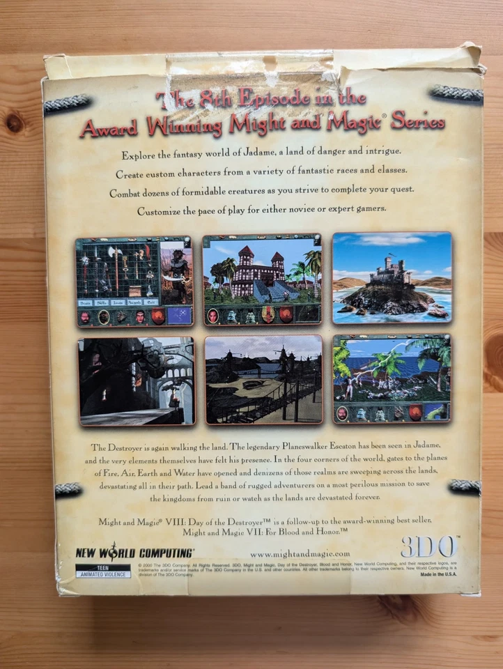 Might and Magic VIII: Day of the Destroyer PC With Box Completed w Map & Manual - Image 3 of 4