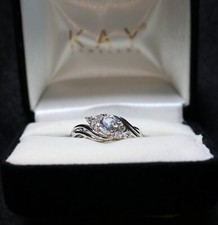 Kay Jewelers White Sapphire .925 Sterling Sil...