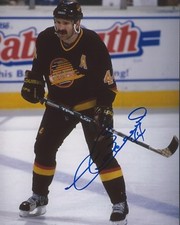 Dave Babych Signed 8×10 Photo Vancouver Canucks Autographed COA