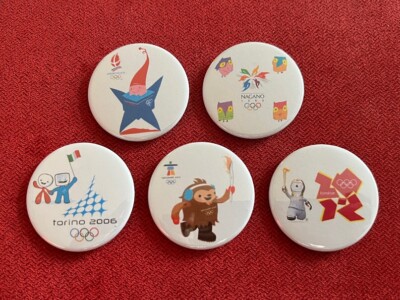 Olympic Mascots memorabilia -  5 x 1.75'' fridge magnets
