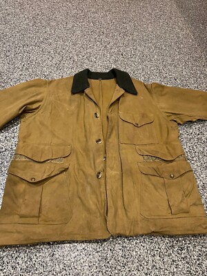VTG Filson Tin Cloth Waterfowl Jacket Upland Bird Hunting Jacket